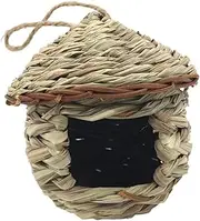 Totority 1Pc Woven Bird Nest Adornment Natural Handmade Bird Hanging House for Outdoor Garden Decor Durable Straw Material Your Backyard
