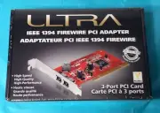 New Sealed Ultra IEEE 1394 FireWire PCI Adapter/Card - 3 Port PCI card-ULT