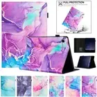 Marble Leather Case Cover For Samsung Galaxy Tab A A7 A8 A9 Plus S6 Lite Tablet