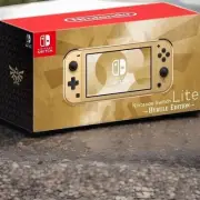 NEW Nintendo Switch Lite Legend of Zelda Hyrule Limited Edition - Gold - SEALED!