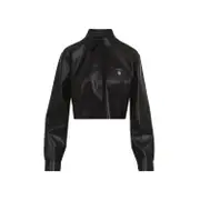 [Givenchy] Givenchy-Black Lamb Leather Shirt-Donna 36 FR