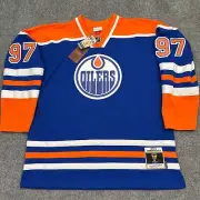 MITCHELL & NESS EDMONTON OILERS CONNOR McDAVID BLUE LINE JERSEY 2XL XXL $200 NWT