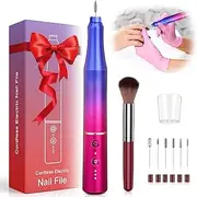 YBLNTEK Nail Drill Cordless, Electric Nail Files E File for Acrylic Gel, 30000RPM Rechargeable Electric Nail Drill Machine for Manicure Pedicure