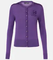 [Dolce & Gabbana] Dolce & Gabbana Silk cardigan AU 10 purple