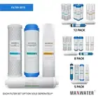 Variation of 5 Stage Reverse Osmosis Replacement Water Filter Kit with 100 GPD