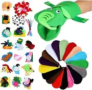 1Set DIY Hand Puppet Making Kit Felt Craft Accessories for Vibrant Designs Materials Easy to Use Puppet Supplies for Creative Role Play and Crafts