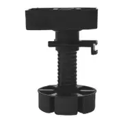 Hafele 120mm Black Adjustable Screw On Leg Set - 4 Pack