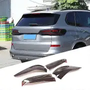 For 2019-2022 BMW X5 G05 ABS Black Car Tail Light Cover Brake Light Wide Indicator Protective Cover Decorative Accessories 4PCS