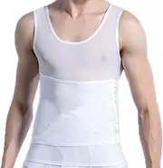 Waist Trainer Vest for Men's, Ultra Thin Workout Compression Shirts Baselayer - Body Shaping Shapewear Tank Tops