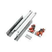 6 Pair of 20 Inch Undermount Soft Close Drawer Slides 100LB Load Capacity Ful...