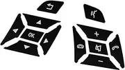 Vuzmode Button Sticker Car Interior Steering Wheel Button Trim Sticker Cover Repair Decals, for Mercedes, for Benz, for B Class W246 2012 2013 2014 Steering Wheel Control Switch Buttons(Black)