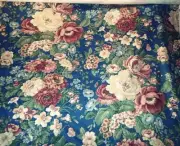 3 YARDS FLORAL WAVERLY FABRIC ~ VILLA CARLOTTA ~ DRAPERY UPHOLSTERY