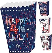 Angoily 4pcs Popcorn Party Decorations Carton Popcorn Boxes for Labor Day Celebrations Festive Versatile Treat Containers