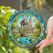 University of North Carolina Stained Glass Suncatcher – UNC Chapel College Gift