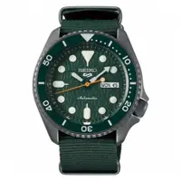 在飛比找PChome24h購物優惠-SEIKO 5 sport運動潮流機械腕錶/綠色4R36-0