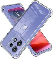 LYZXMY Case for Motorola Moto Edge 50 Pro Transparent Mobile Phone Case, Soft Silicone TPU Anti-Scratch Clear Case