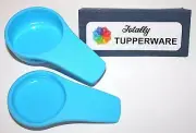 Tupperware Measuring Spoons Teaspoon and Tablespoon Magnets Blue