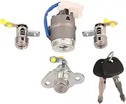 Car Ignition Lock Cylinder Barrel Door Lock for Accent 2006-2011 81905-1E000 81920-1EA00 Ignition Lock Starter Switch with Key