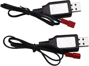 Blomiky 6V 250mA JST USB Charger Cable Suitable for New Version Huina 540 Dump 520 RC Bulldozer and 510 RC Excavator / 6V JST USB 2