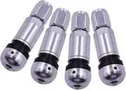 4X Bolt in Tire Valve Stem Caps Tubeless TPMS Valve Stem with Dust Caps Universal Premium Repair Parts Prevent Tire Blowouts