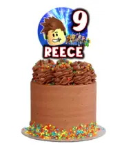 ROBLOX THEME CARDSTOCK CAKE TOPPER DECORATION