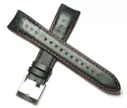 SEIKO 21MM CURVED END LEATHER WATCH STRAP FOR SNAE75 & SCJC043 CASE 7T62-0KV0