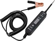 Automotive Test Light with 6 to 75V LED Digital Voltage Display, Circuit Tester with Voltage Detection, Polarity and Continuity Checker, Electric Test Pen for Car Checker (Black)
