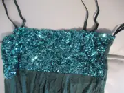 Green Sparkle top Venus brand sleeveless Med/L NEW w tag MINT NEVER WORN WOW!