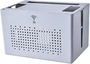 Generic Router Storage Box, Cord Organizer, Power Strip Cable Management Hider, Router Cover for Household, Gray