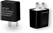 cueclue 2 PCS Car Flasher Relay, DC12V Two-pin LED Adjustable Frequency Turn Signal Relay, Adjust Flashing Mode Control Device, Product Compatible with Most Cars, Motorcycles, Bicycles (Black)