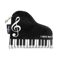 在飛比找momo購物網優惠-【KM MUSIC】鋼琴造型絨布小零錢袋 零錢包(鋼琴造型 