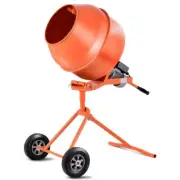 5 Cu. Ft. 1/2 HP Electric Cement Mixer Concrete Mortar Steel Drum Tilting Stand