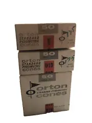 3 Boxes Orton Standard Pyrometric Cones 100 Small Pieces 50 Large, Open Boxes