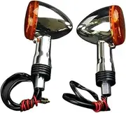 Motorbike For S&uzuki For B&oulevard M109R VRZ1800 2006-2015 Front Rear Turn Signals Light Motorcycle Amber 12V Blinker Indicator Lamp Turning Indicators(2pcs Front Indicator)