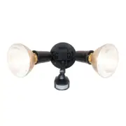 110° - 60ft Range - Black Motion Sensor Outdoor Security Flood Light NEW