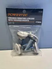Power Tech Threaded Furniture Levelers With Threaded Inserts