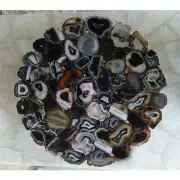 15" Agate Stone Table Top Center Table Agate Coffee Table Indoor & Outdoor Decor