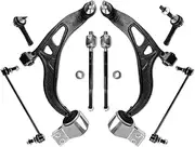 8pcs Kits Front Lower Control Arms Bushings Suspension Stabilizer Sway Bar Compatible For Ford Explorer 2011-2017