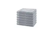 6pc Bambury Home Living Ultra soft Angove Face Washer Dream Cotton Woven 33x33cm