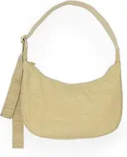 [BAGGU] Medium Nylon Crescent Bag - Butter, Butter, Medium Nylon Crescent Bag