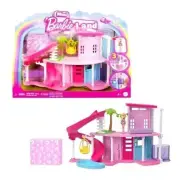 Barbie Movie Mini BarbieLand Doll House Sets, Dreamhouse with Surprise Doll Pet