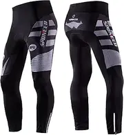 [sponeed] Men Bike Pants Gel Padded Road Cycling Biking Compression Tights Bicycle Bottoms