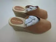 Cole Haan Women's Cloudfeel Southcrest Mule Flat Sandal, Pecan Suede, 8.5