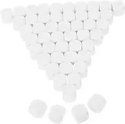 50pcs Blank Acrylic Dice for Games for Handwriting and Heat Portable Miniature Gaming Dice