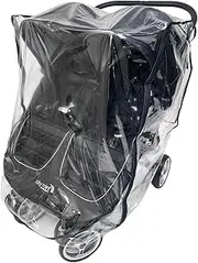 SASHA'S Rain and Wind Cover for Baby Jogger Mini GT2 All-Terrain Double Stroller,Zipper Access, Maximum Coverage, Weather Shield (Jogger not Included)