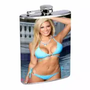 Polish Pin Up Girls D6 Flask 8oz Stainless Steel Hip Drinking Whiskey