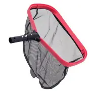 Heavy Duty 17" Swimming Pool Leaf Skimmer Rake with Deep Net Bag, Aluminum Frame