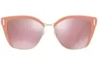 Prada Gradient Geometric Sunglasses New Peach Pink