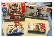 LEGO - Super Mario 4 Part Set - 2 Retired Sets ALL-NEW! Starter Plus 3 Ext.
