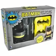 DC Batman Egg Cup With Spoon And Toast Cutter Paladone